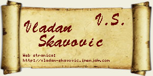 Vladan Škavović vizit kartica